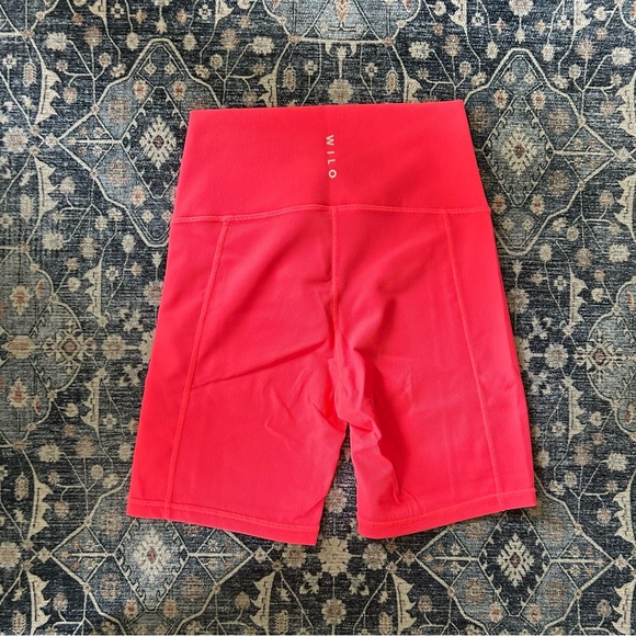 Wilo the Label Rib Cross Waist Short (Hot Pink) - Small - Picture 5 of 5